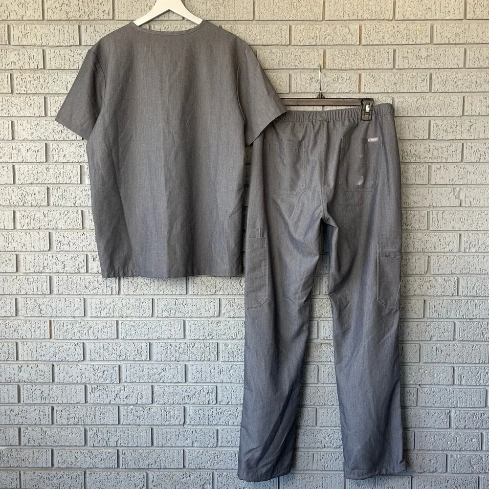 Figs Scrub Set Graphite Grey Men’s Size Medium